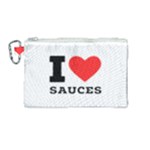 I love sauces Canvas Cosmetic Bag (Medium)