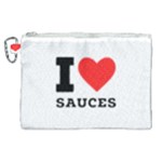 I love sauces Canvas Cosmetic Bag (XL)