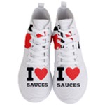 I love sauces Men s Lightweight High Top Sneakers