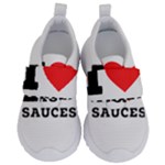 I love sauces Kids  Velcro No Lace Shoes