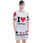 I love sauces Men s Mesh Tee and Shorts Set