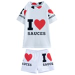 I love sauces Kids  Swim Tee and Shorts Set