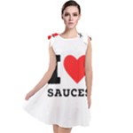 I love sauces Tie Up Tunic Dress