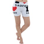 I love sauces Lightweight Velour Yoga Shorts