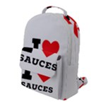 I love sauces Flap Pocket Backpack (Large)