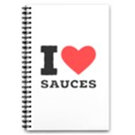 I love sauces 5.5  x 8.5  Notebook