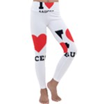 I love sauces Kids  Lightweight Velour Classic Yoga Leggings