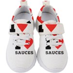 I love sauces Kids  Velcro Strap Shoes