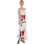 I love sauces Cami Maxi Ruffle Chiffon Dress