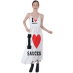 I love sauces Tie Back Maxi Dress