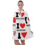 I love sauces All Frills Chiffon Dress