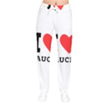 I love sauces Women Velvet Drawstring Pants