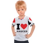 I love sauces Kids  Sports Tee