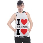 I love sauces Men s Sleeveless Hoodie