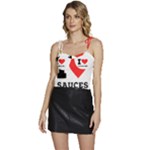 I love sauces Flowy Camisole Tie Up Top