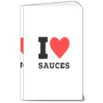 I love sauces 8  x 10  Softcover Notebook