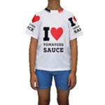 I love tomatoes sauce Kids  Short Sleeve Swimwear