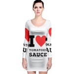 I love tomatoes sauce Long Sleeve Bodycon Dress