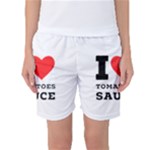 I love tomatoes sauce Women s Basketball Shorts