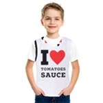 I love tomatoes sauce Kids  Basketball Tank Top