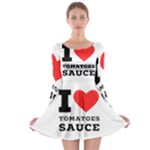 I love tomatoes sauce Long Sleeve Skater Dress