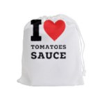 I love tomatoes sauce Drawstring Pouch (XL)