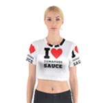 I love tomatoes sauce Cotton Crop Top