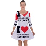 I love tomatoes sauce Quarter Sleeve Skater Dress