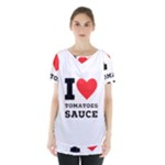 I love tomatoes sauce Skirt Hem Sports Top