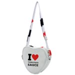 I love tomatoes sauce Heart Shoulder Bag