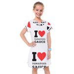 I love tomatoes sauce Kids  Drop Waist Dress