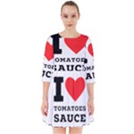 I love tomatoes sauce Smock Dress