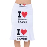 I love tomatoes sauce Short Mermaid Skirt