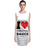 I love tomatoes sauce Sleeveless Velvet Midi Dress