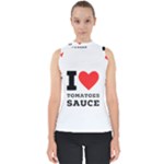 I love tomatoes sauce Mock Neck Shell Top