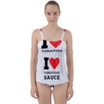 I love tomatoes sauce Twist Front Tankini Set