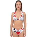 I love tomatoes sauce Double Strap Halter Bikini Set