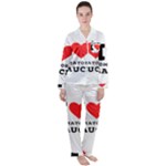 I love tomatoes sauce Women s Long Sleeve Satin Pajamas Set	