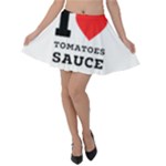 I love tomatoes sauce Velvet Skater Skirt