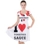 I love tomatoes sauce Cap Sleeve Midi Dress