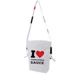 I love tomatoes sauce Folding Shoulder Bag