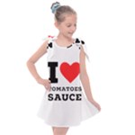 I love tomatoes sauce Kids  Tie Up Tunic Dress