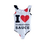 I love tomatoes sauce Kids  Frill Swimsuit