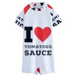 I love tomatoes sauce Kids  Boyleg Half Suit Swimwear