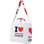 I love tomatoes sauce Square Shoulder Tote Bag