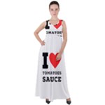 I love tomatoes sauce Empire Waist Velour Maxi Dress