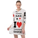 I love tomatoes sauce Mini Skater Shirt Dress