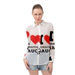 I love tomatoes sauce Long Sleeve Chiffon Shirt