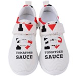 I love tomatoes sauce Women s Velcro Strap Shoes