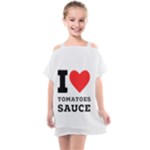 I love tomatoes sauce Kids  One Piece Chiffon Dress